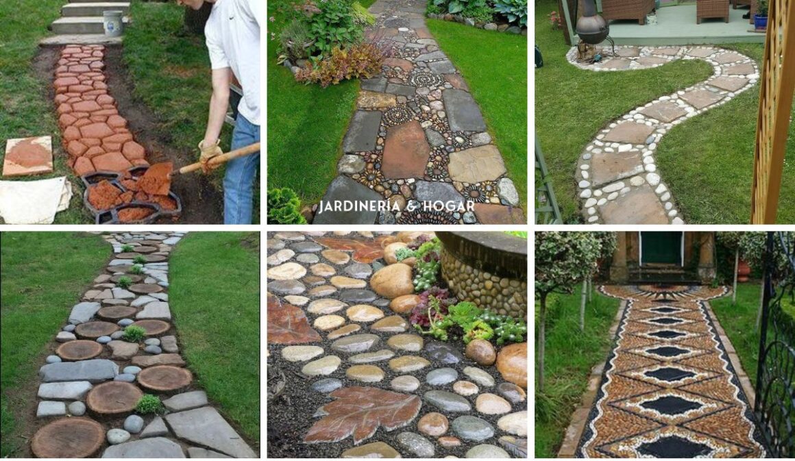 Ideas para embellecer el jardín con caminos de cemento Jardinería y Hogar